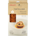 Tortellino 20 Silikomart: stampo silicone giallo 8 preparazioni 5,4 x h 2,2 cm, linea Naturae