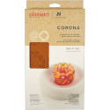 Corona Silikomart stampo silicone giallo 18 decori ghirlande di due diverse forme, linea Naturae