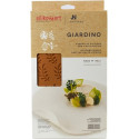 Giardino Silikomart: stampo silicone giallo 68 foglie di quattro dimensioni e forme, linea Naturae