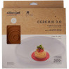 Cerchio 3.0 Silikomart Linea Naturae: stampo per 9 preparazioni ad anelli in silicone giallo