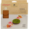 Verza 12 Silikomart: stampo silicone giallo 12 preparazioni foglie di verza, linea Naturae Verza 12 Silikomart: stampo silicone giallo 12 preparazioni foglie di verza, linea Naturae