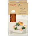 Aglio 4 Silikomart: stampo silicone giallo 24 preparazioni spicchi di aglio, linea Naturae