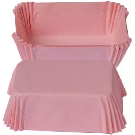 Confezione da 36 pirottini rosa per mini plumcake in carta da forno da 8x5xh3,2 cm di Decora Confezione da 36 pirottini rosa per mini plumcake in carta da forno da 8x5xh3,2 cm di Decora