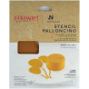 Set 2 stencil palloncino Silikomart stampo silicone giallo decoro palloncini 119x62xh1 mm