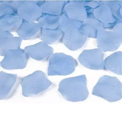 Petali Finti Celesti in tessuto confezionati 15 g per decorazione ed addobbi