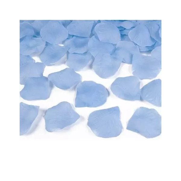 Petali Finti Celesti in tessuto confezionati 15 g per decorazione ed addobbi