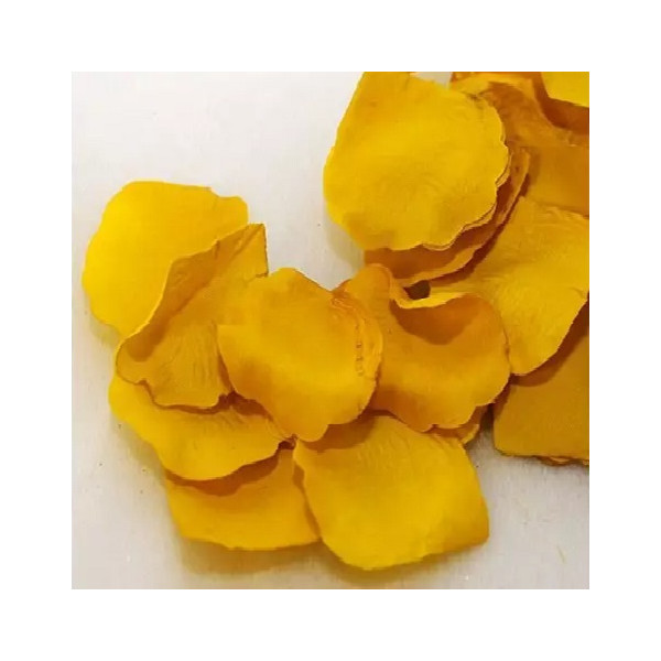 Petali Finti Gialli in stoffa e confezione da g 15 per decorazione ed addobbi