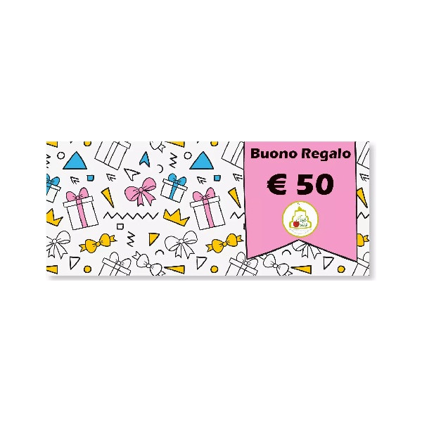 Buono Regalo del valore di 50€ utilizzabile tutto il catalogo Cakeitalia.it