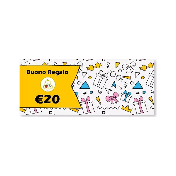 Buono Regalo del valore di 20€ utilizzabile tutto il catalogo Cakeitalia.it