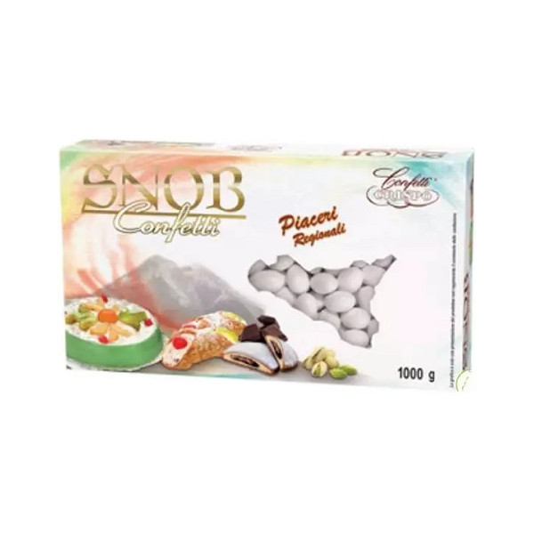 Snob Piaceri Regionali Crispo confetti bianchi gusti assortiti 1 Kg