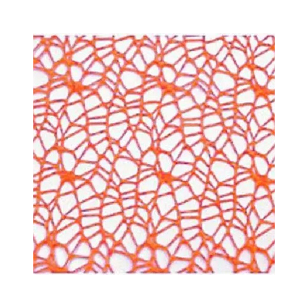 Veli in Polycotton arancione di forma quadrati di 24x24 cm in confezione da 20 veli