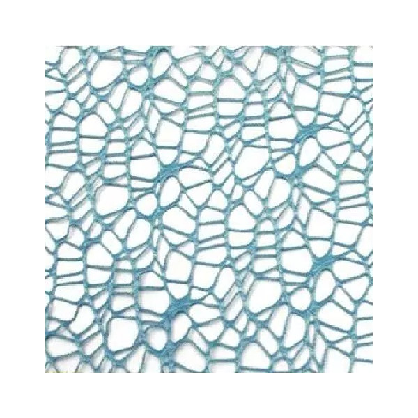 Confezione da 20 veli in Polycotton celeste di forma quadrati di 24x24 cm