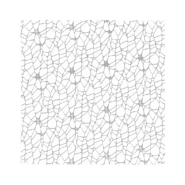 Confezione da 20 veli in Polycotton grigio di forma quadrata di 24x24 cm
