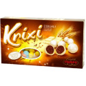 Krixi assortiti Crispo 900 g: confetti colorati tondi con croccanti cereali ricoperti di cioccolato bianco