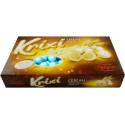 Krixi celeste Crispo 900 g: confetti celesti tondi con croccanti cereali ricoperti di cioccolato bianco