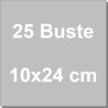 Set di 25 sacchetti party 10x24 cm: bustine trasparenti con laccetti da Wilton