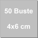 50 Bustine 4x6 cm in cellophane trasparente ideale come portaconfetti