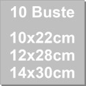 Da h22 a h30 cm 10 buste a soffietto fondo rigido trasparenti Decora per biscotti caramelle e bon bon