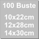 Da 22 a 30 cm 100 buste a soffietto fondo rigido trasparenti Decora per biscotti caramelle e bon bon