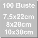 Da 22 a 30 cm 100 buste a soffietto con fondo rigido rettangolare trasparenti Decora per biscotti caramelle e bon bon