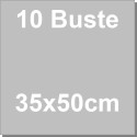 10 Buste cast neutre 35x50 cm spesse 35 micron buste trasparenti per dolci da Decora