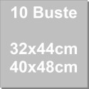 10 Buste Cast Neutre Trasparenti Decora (32×34/40×48cm) – Spesse 35 Micron | Sacchetti Alimentari per Dolci, Panettoni e Colombe