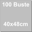 100 Buste cast neutre 40x48 cm spesse 35 micron buste trasparenti per dolci da Decora
