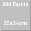 200 Buste Cast Neutre Trasparenti 25×34cm – Spessore 35 Micron | Sacchetti Alimentari per Dolci, Panettoni e Colombe – Decora