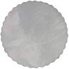 Velo Tulle Orlato Argento di diametro 24 cm in confezione da 50 veli ideali per confezioni