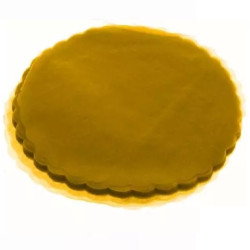 Velo Tulle Orlato color Nocciola in confezione da 50 veli di diametro 24 cm