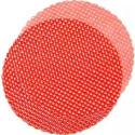 50 Veli Tulle Orlato color Rosso diametro 24 cm con piccoli pois bianchi