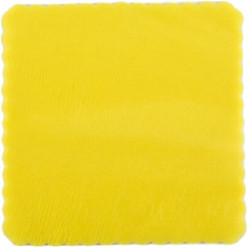 50 Veli Tulle Orlato color Giallo da 24x24 cm