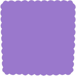 50 Veli Tulle Orlato color Lilla da 24x24 cm