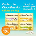 Kit offerta 5 Kg confetti Ciocopassion Crispo: risparmia e scegli fino a 5 gusti