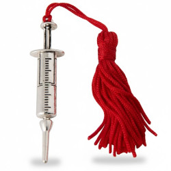 Ciondolo Siringa: ciondolo in zama a forma di siringa ideale per laurea in medicina