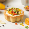 Design Tart crostata tondo mini Decora con fondo mobile in metallo antiaderente ø8xh3 cm