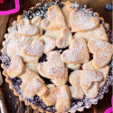 Stampo per crostata tonda con fondo mobile in acciaio antiaderente da Decora