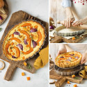 Forma Crostata Ovale con Fondo Mobile 29x20xh3 cm in metallo antiaderente di alta qualità da Decora
