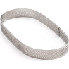 Anello ovale acciaio microforato Decora: sagoma per crostate 29x12xh3,5 cm