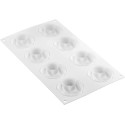 Stampo Cocoa 35 stampo in silicone per 8 forme Fave di Cacao di ø7 cm di Silikomart