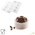Stampo Cocoa 35 stampo in silicone per 8 forme Fave di Cacao di ø7 cm di Silikomart
