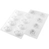 Stampo Cocoa 35 stampo in silicone per 8 forme Fave di Cacao di ø7 cm di Silikomart