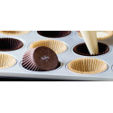 75 pirottini per muffin in carta forno antiaderente color marrone di ø5xh3,2 cm da Decora