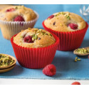 Pirottini mini muffin rossi in carta forno