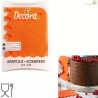 Set 2 Tarocchi ondulati a pettine o spatole ondulate a pettine o raschia multiuso in plastica arancione da Decora