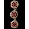 Mini Color Silikomart: stampo in Silicone per 6 monoporzioni tonde con effetto tridimensionale ø7,3xh3 cm Mini Color Silikomart: stampo in Silicone per 6 monoporzioni tonde con effetto tridimensionale ø7,3xh3 cm