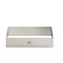 Sagoma in acciaio inox rettangolare da Decora Cornice rettangolare 26x11xh4,5 cm per torte e semifreddi