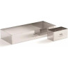 Cornice Rettangolo h4,5 cm, sagoma in acciaio inox di rettangolare da Decora per torte e semifreddi