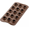 Stampo Tartufino 3D di cioccolato per cioccolatini da 25 mm in silicone SCG50 da Silikomart Stampo Tartufino 3D di cioccolato per cioccolatini da 25 mm in silicone SCG50 da Silikomart