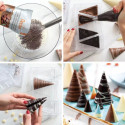 Stampo cioccolato Coni piccoli 3D in policarbonato da Decora